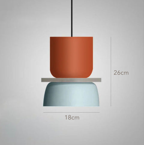 Hanging light with dimensions