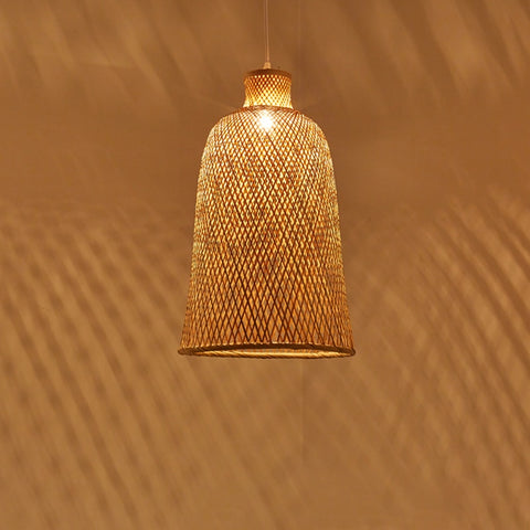 Bamboo chandelier.