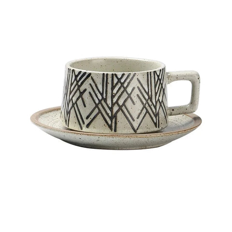 Cup with matching saucer