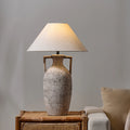 Table lamp in living room