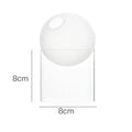 Tall opaque vase with dimensions