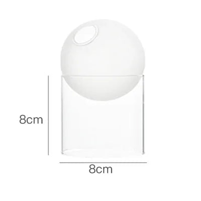 Tall opaque vase with dimensions