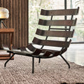 Wooden structure of chair in living room