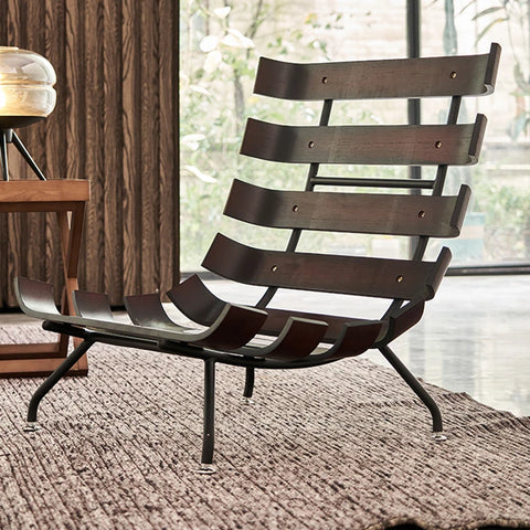 Wooden structure of chair in living room