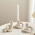 Candlestick holders with candle