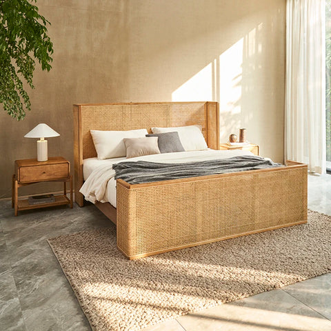 Boho platform bed king deals