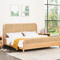 Bed and with bedside tables in bedroom