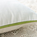 Close up of edge of pillow case