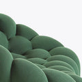 Close up of green bubble sofa