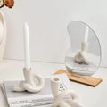 Candlestick holders with candle
