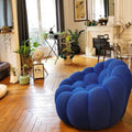 blue bubble sofa in living room
