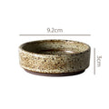 Ceramic bowl with dimensions.