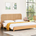 Bed and with bedside tables in bedroom