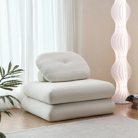 White stacked sofa bed