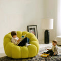 yellow bubble sofa in living room