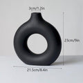 Vases with dimensions